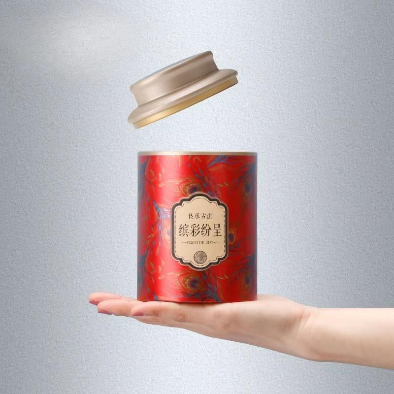 Tea Cans Iron Cans New Iron Boxes Empty Cans Half A Pound One Pound Dianhong Tea Rock Tea Jin Junmei Large Round