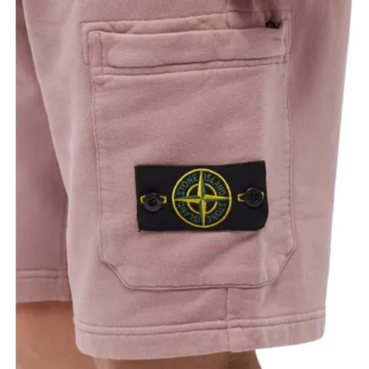 STONE ISLAND Solid Color Drawstring Large Pocket Shorts Men Shorts 771564620-V0086
