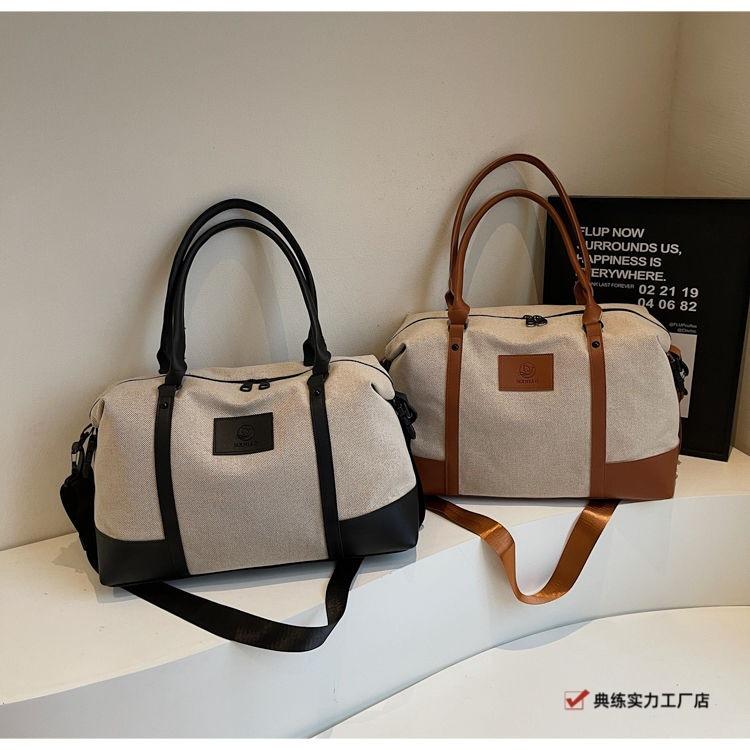 Large capacity portable short-distance travel bag women's light going out luggage bag crossbody travel going out fitness sports new