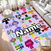 Custom Name Personalized Sprunki Game Print Carpet, Versatile Home Decor Rug, for Playroom, Apartment, Balcony, Entryway, Hallway Gift