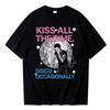 2026 New Album Cover Kiss All The Time Disco 100Cotton Unisexs Short Sleeve Unisex Women Y2k Oversized Selling Popular Tshirt