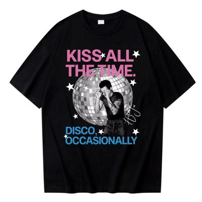 2026 Neues Album Cover Kiss All The Time Disco 100% Baumwolle Unisex Kurzarm Unisex Damen Y2k Oversized Verkauf Beliebtes T-Shirt