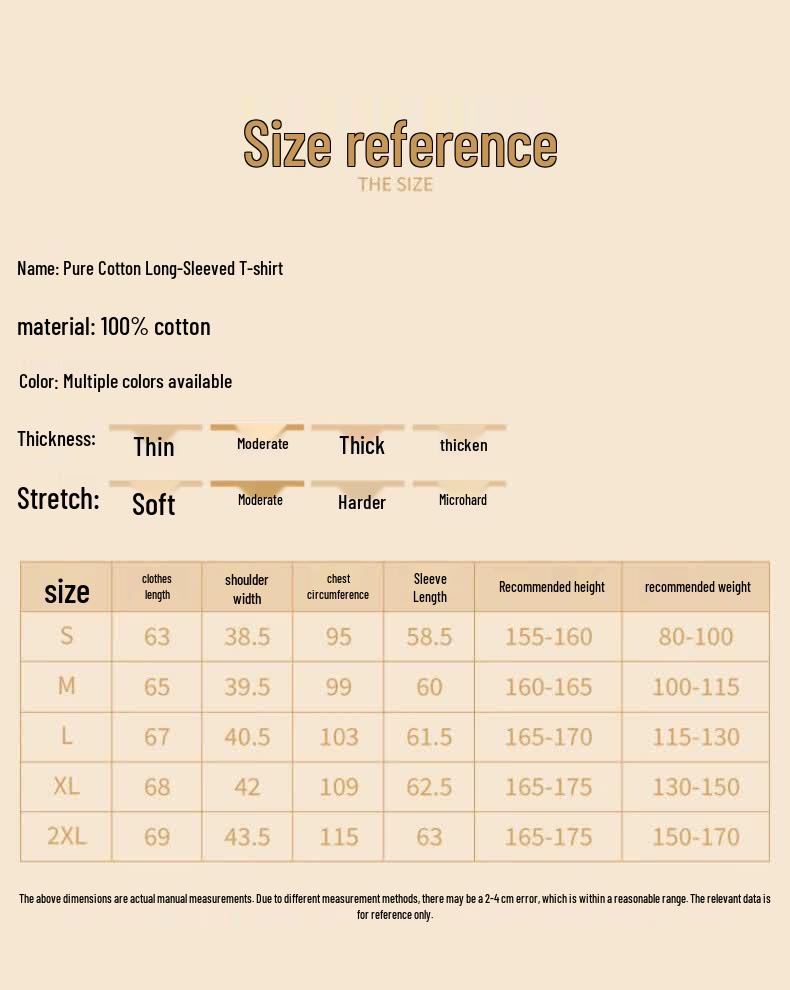 MINISO Women's Loose Fit Long-Sleeve Cotton T-Shirt