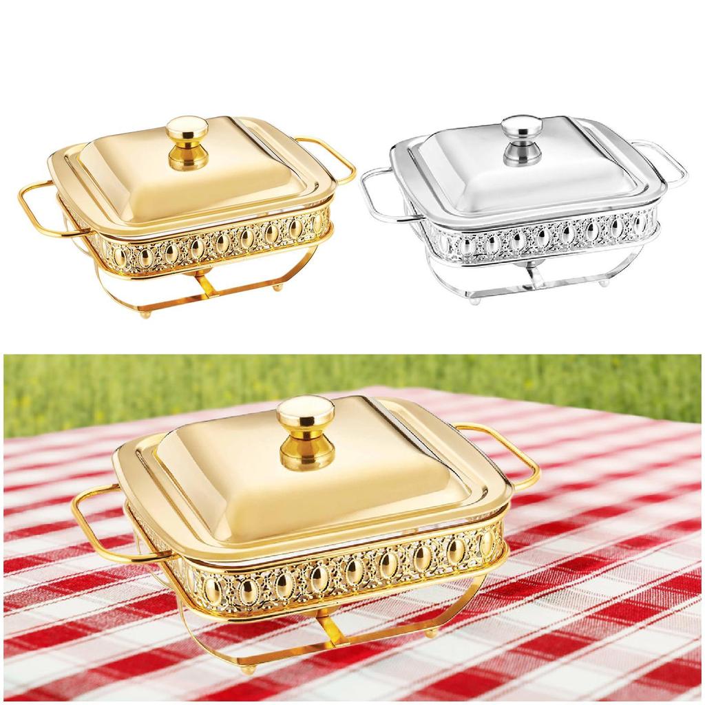 Multifunkční čtvercový třpytivý bufetový kontejner na brunche
