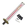 JINGLINGKJ Japanese Sword Shift Knob Gear Knob Japanese Sword Style Japanese Style AT MT Car Universal Custom Adapter Included 4-Type (White/Red)