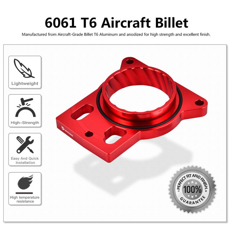 Throttle Body Spacer for Cadillac Escalade EXT&ESV V8,for Chevrolet Silverado/Suburban/Tahoe V8,for GMC Sierra V8,for Hummer H2