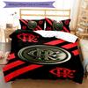 Flamengo 3-teiliges Bettwäsche-Set Bettbezug Verschluss Enthält 1 Bettbezug & 2 Kissenbezüge für Alle Jahreszeiten Schlafzimmer Zuhause Wohnheim Dekor