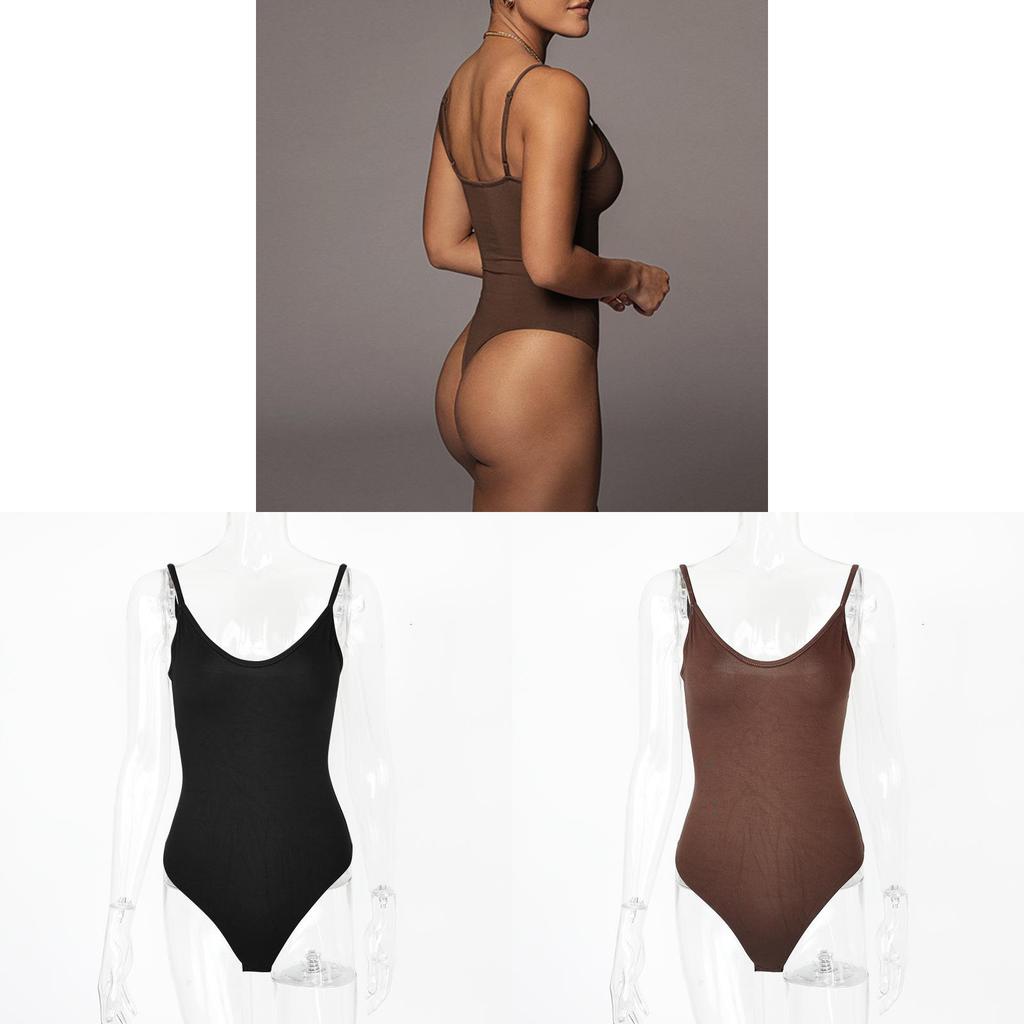 Sexy Tight Bodysuit For Women With Backless Vneck Design For Summer Streetwear Style