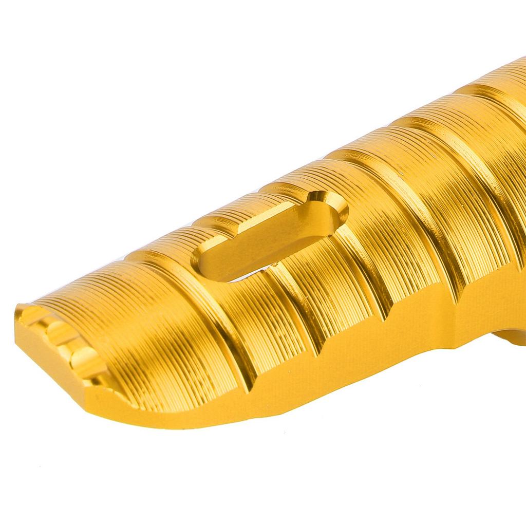 Pair of Front Foot Pegs Aluminum Alloy Pedals Fit for Kawasaki Ninja Z125 PRO Z250/SL Z400 Z900Gold