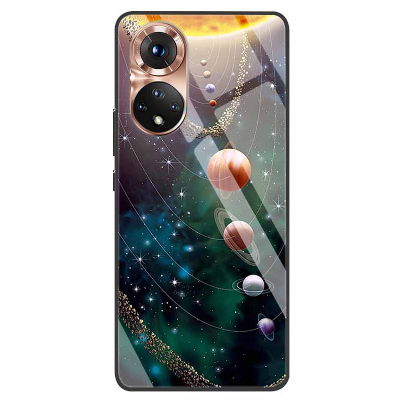 Luxury Case for Huawei Honor 50 Cover Tempered Glass Cover for Huawei Honor 50 Phone Case Honor50 6.57" Coque Bag Fashion Bumper