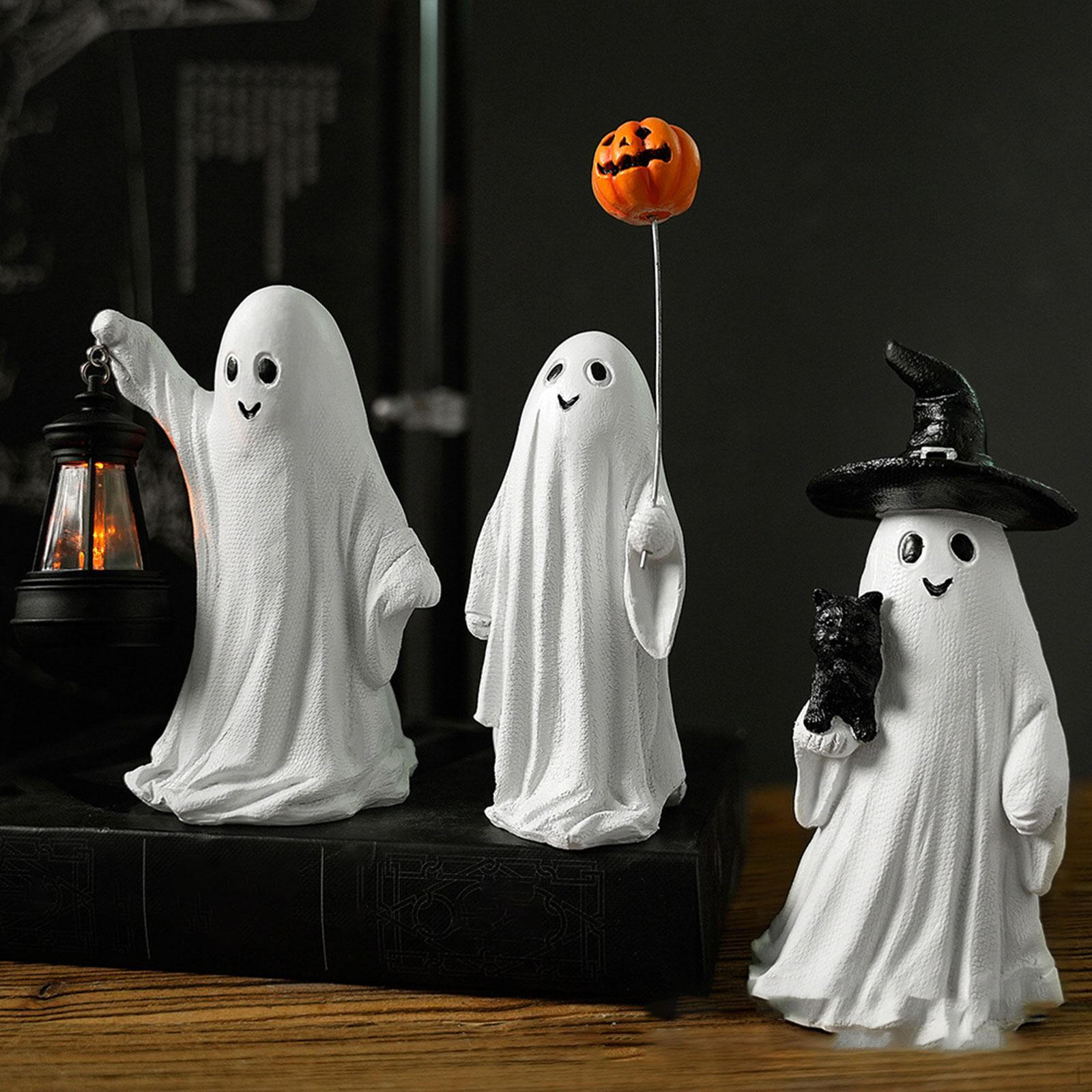 

Хэллоуин Статуя Скульптура Страшное Настольное Украшение Смола Кот Орнамент Ремесло Подарок для