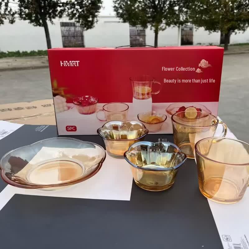 Jinzhi Xing Glass Dinnerware Set