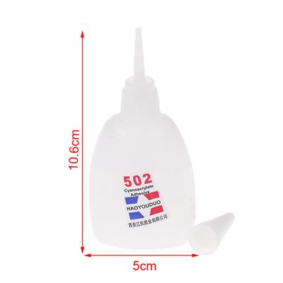 1vnt Super Liquid Glue 502 Momentiniai greitai džiūstantys cianoakrilato klijai stiprūs klijai
