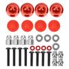 Aluminum Alloy Shock Cap Set Spare Parts Fit for HSP RGT Himoto REDCAT 1 10 RC CarRed