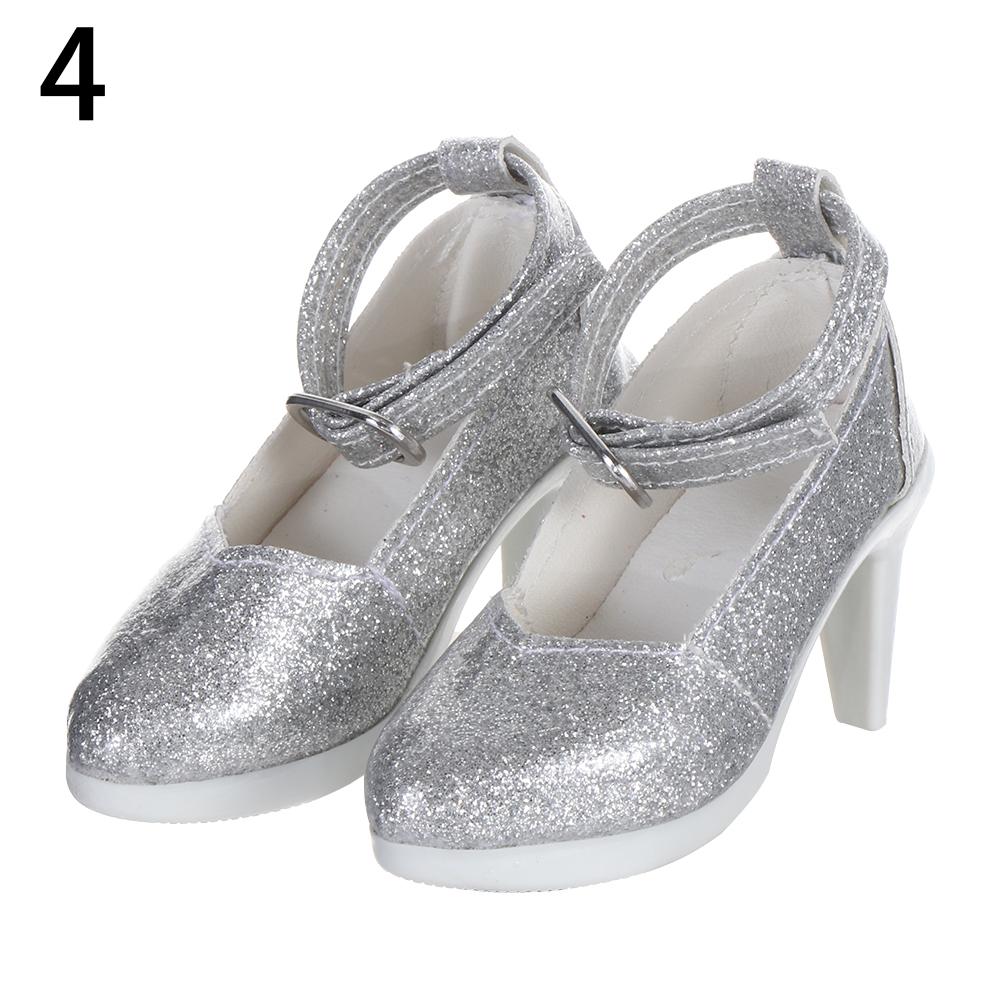 60CM Doll Shoes Princess High Heels Fashion PU Leather Boots Long Knee High Boots For 1/3 Bjd Doll Clothes Accessories