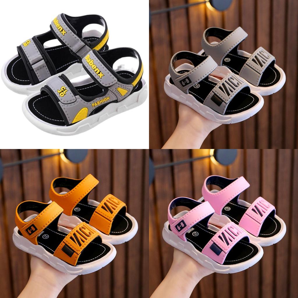 Boys Summer Beach Sandals With Non Slip Pvc Sole For Toddler Kids