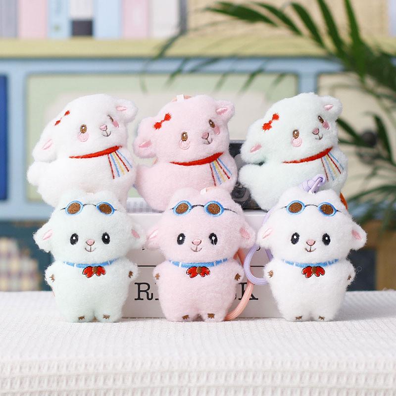 Cute Animal Plush Toy For Kids With Short Pile Polyester For Backpack Decor
