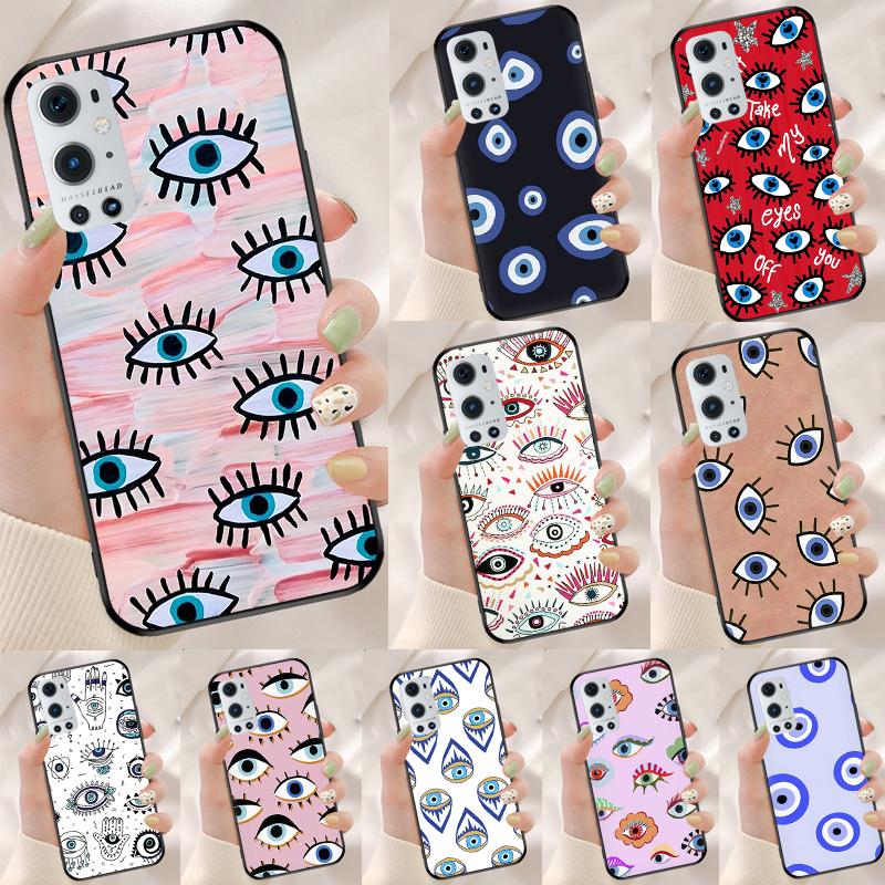 Lucky Eye Blue Evil Eye Print For Realme 10 11 Pro Plus GT Neo 5 2T C55 C35 C33 C31 C30 C21Y OnePlus Nord 3 CE 2 Lite Case