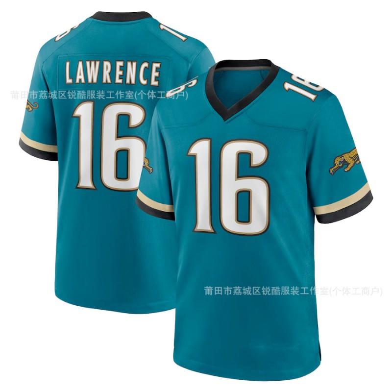 Jacksonville Jaguars NFL Maglia Travis Hunter 12 Rete Traspirante Ricamata Uniforme da Football Americano Uomo