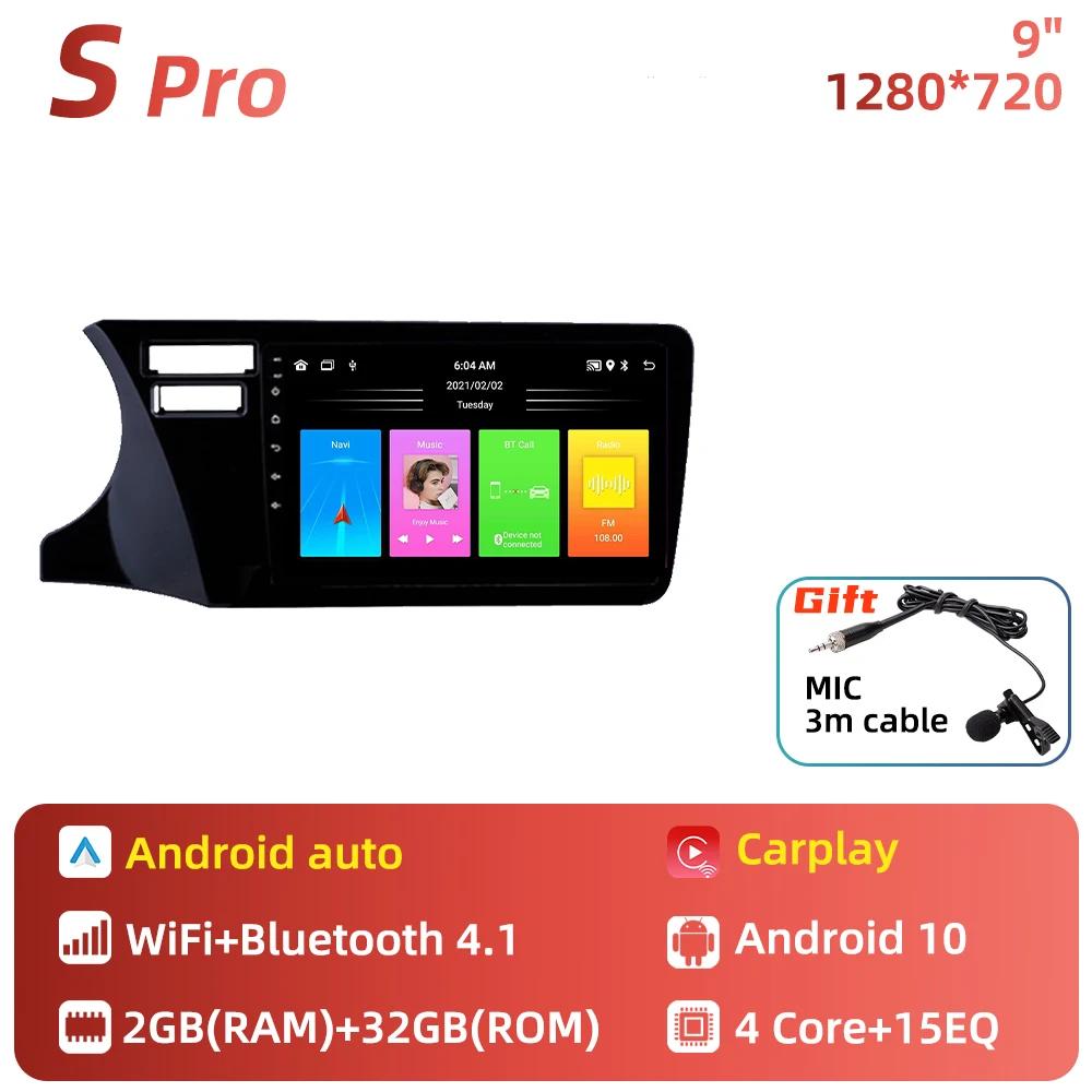 2 Din Android Car Radio Stereo For Honda City 2014 - 2019 GPS Navigation Autoradio Car Multimedia Player Audio Head Unit Audio