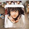 Fashion 3D Print Anime Bed Sheet L-Lawliet Bedding Set Single Twin Full Queen King Size Bed Set Adult Kid Bedroom Duvet Cover741