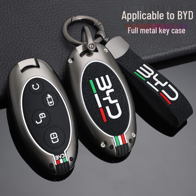 Metal Shell Buckle Case for BYD Song DM, Yuan, S7, Song Plus, Song Max, and Qin Pro Keys