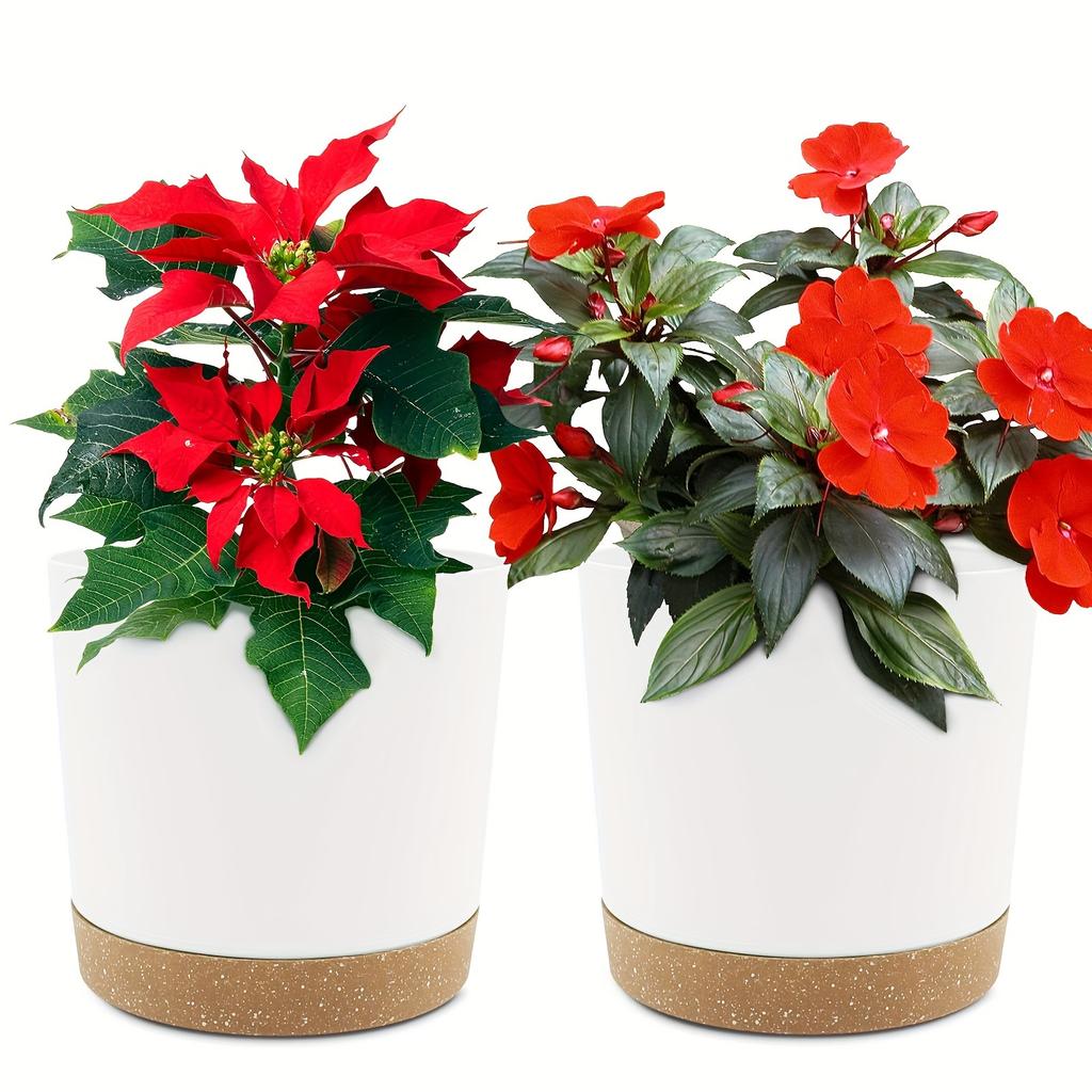 2pcs 16.51cm Flowerpot Removable Bottom Round Flower Pot 6.5inch Detachable Bottom Flower Pot Outdoor Garden Home Supplies