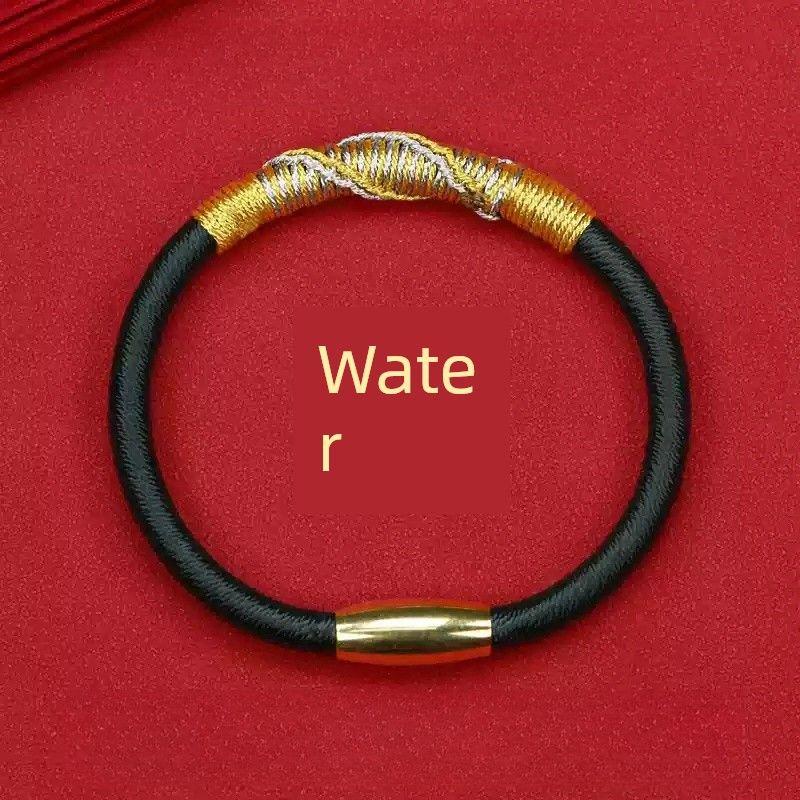 

Год рождения Узел Панлун Пять элементов Несущий ремень 2025 Тайсуй Красная веревка Браслет Женский Мужской Змея Дракон Обезьяна Тигр Свинья Амулет 17cm Black]