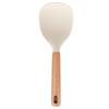 Wooden Handle Silicone Kitchenware Set: Non-stick Spatula & Ladle, High-Temp Resistant Cooking Tools.