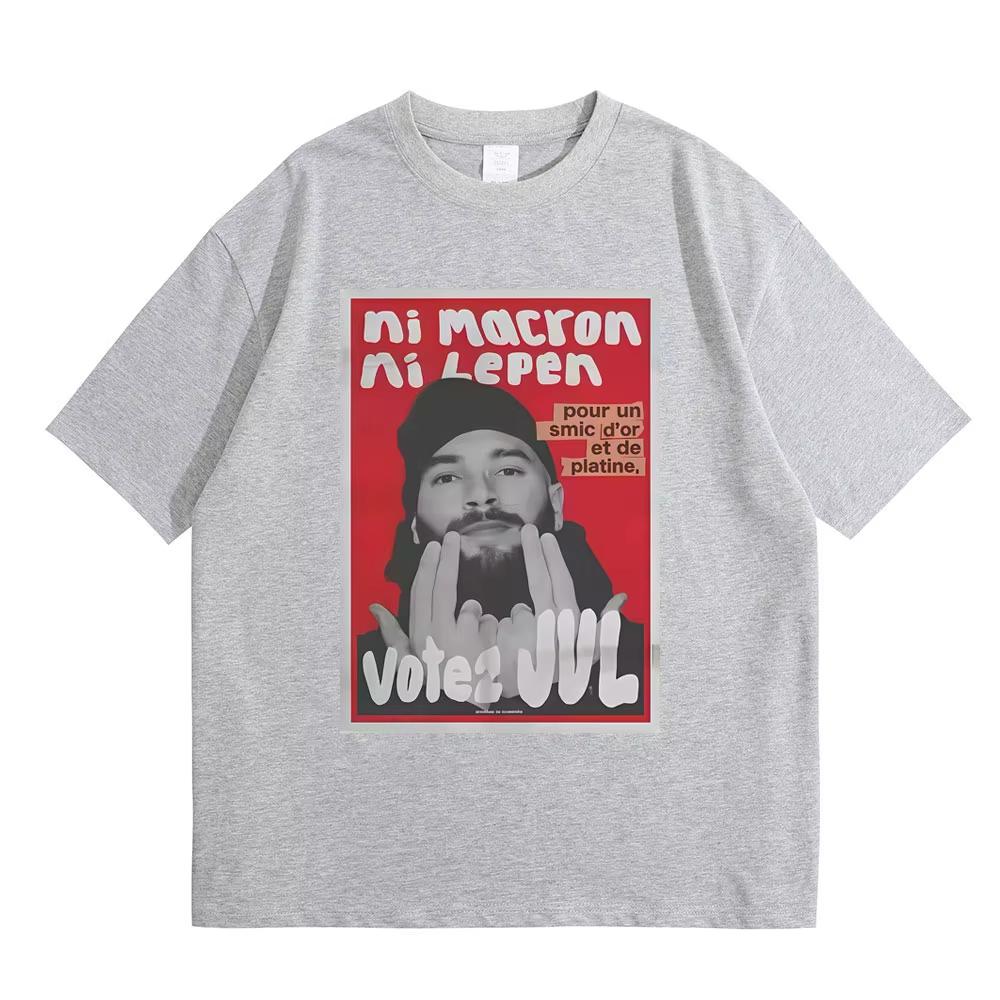 Francouzský rapper JUL Grafické tričko Pánské Dámské Hip Hop Módní Trend Tričko Pánské 2026 Jaro léto Ležérní Bavlněné Krátký rukáv Top