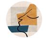 Nordic Style Bedroom Decor Round Carpet Abstract Carpets for Living Room Washable bedside Soft Floor Mat Cloakroom Anti-slip Rug