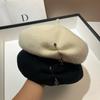 Australian Wool Beret Women'S French Personality Irregular Cross Star Anise Bud Hat Sweet Cool Painter Hat