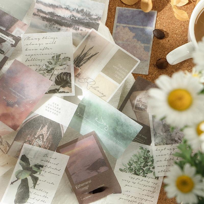 40 Pcs /pack Travel Scenery Label Stickers Decorative Stationery Stickers Scrapbooking Diy Diary Album Label Sealing Stickers