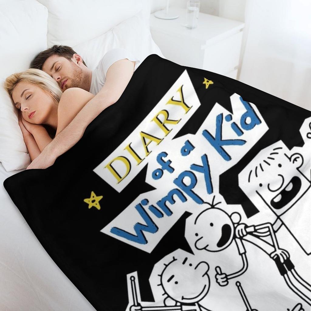 Diary of a Wimpy Kid Wimpy Kid Group Throw Blanket Decorative Sofa Soft Big Blankets For Sofas Giant Sofa Blankets
