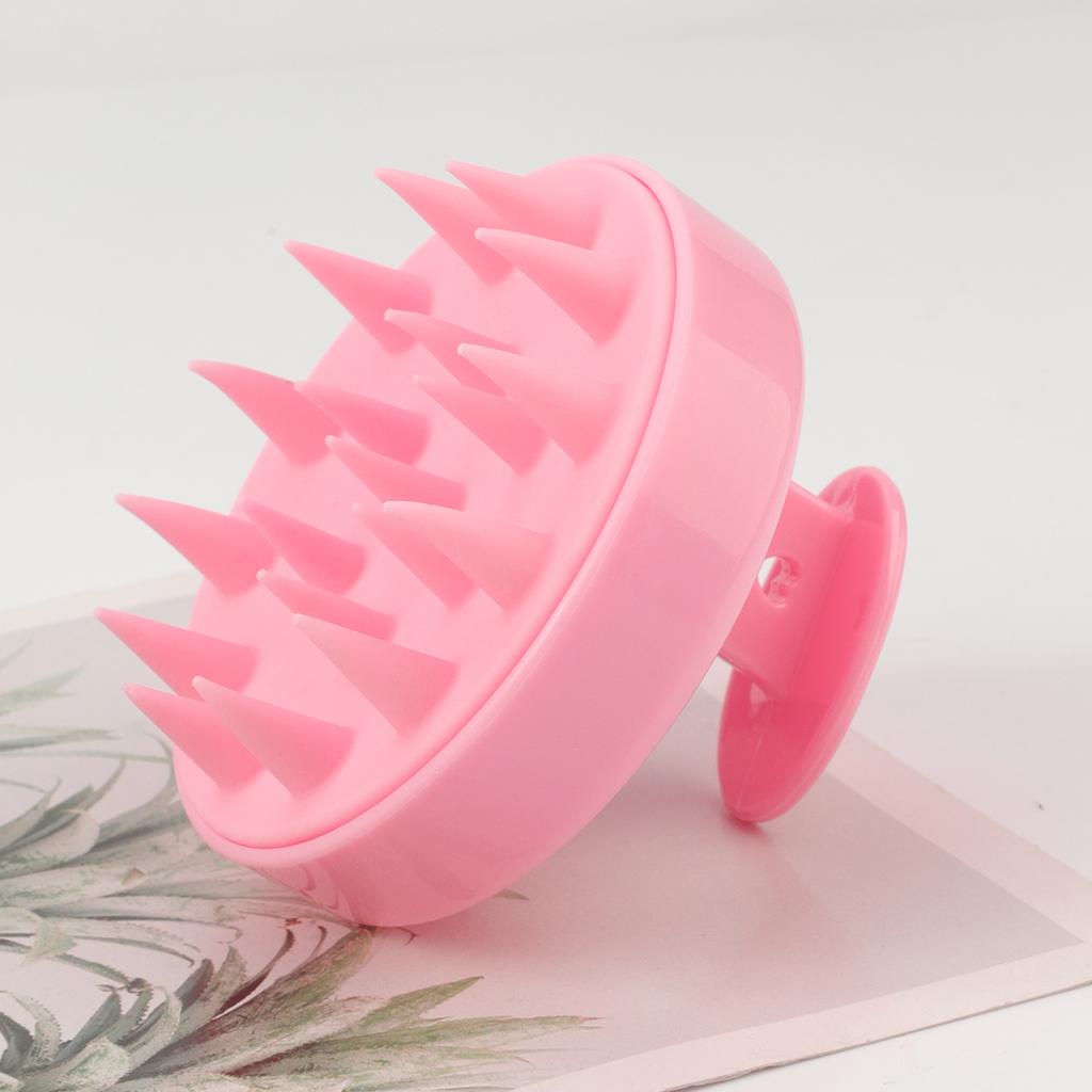 Silicone Shampoo Scalp Hair Massager Head Body Scalp Massage Brush Scalp Massage Brush Comb Magic Handle Brush Spa Massage Brush
