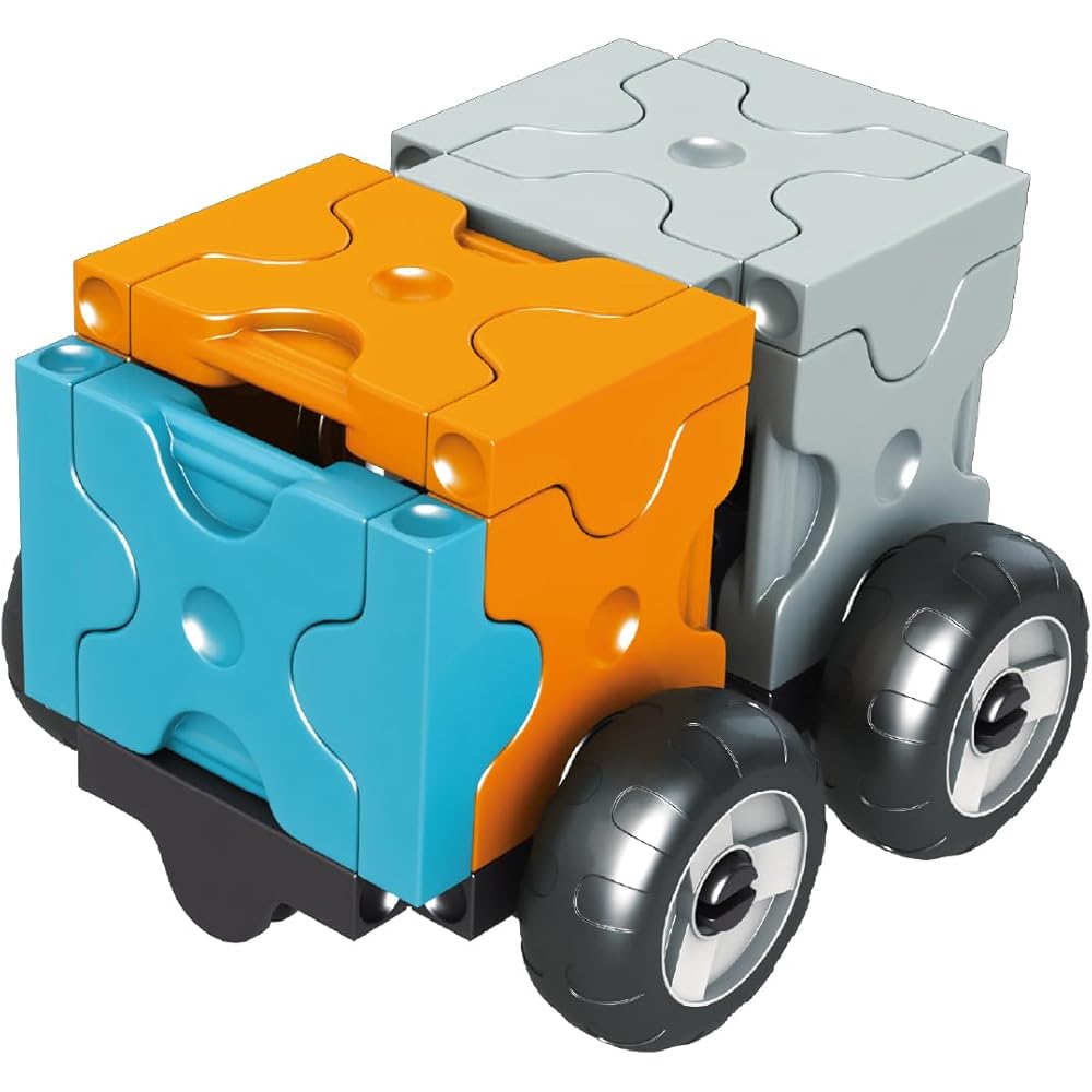Yoshiritsu LaQ Hamacron Constructor Working Vehicles Set 130 Pieces Plus 10 Special Pieces Building Toy