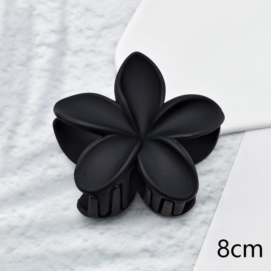 7cm Frangipani Hair Claw Clip - Colorful, Versatile Updo & Ponytail Accessory