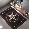 Retro Star Pattern Carpet suitable as a non-slip mat for the living room or bedroom sofa