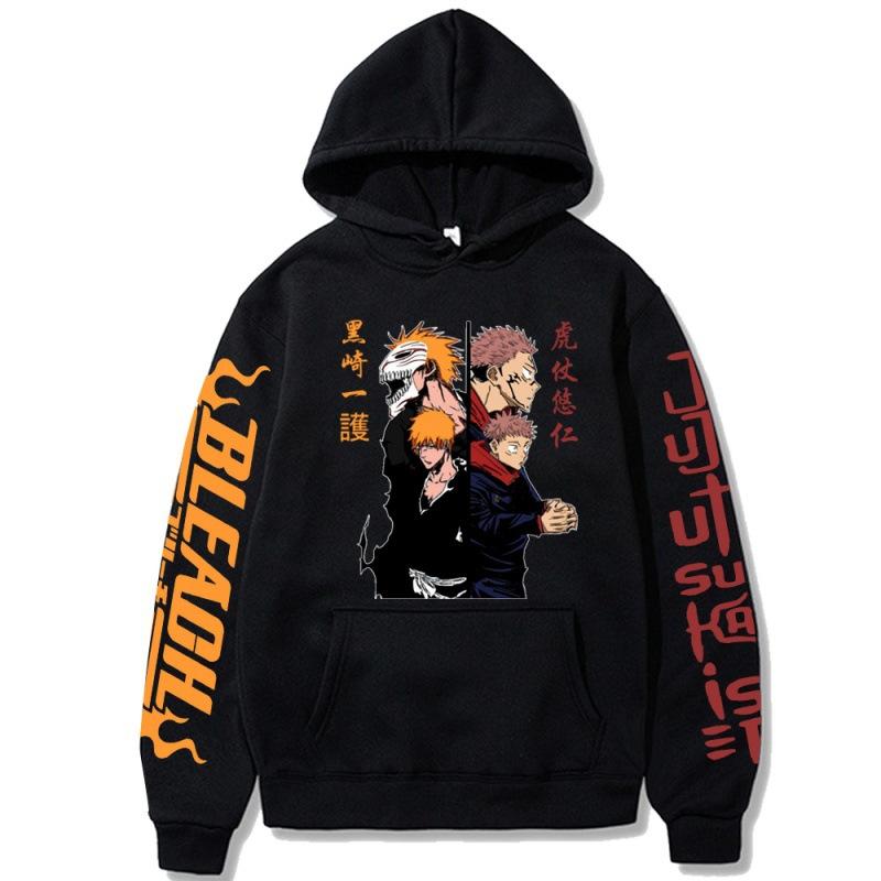 

Anime Jujutsu Kaisen Graphic Hoodies Vintage Oversized Hooded Sweatshirt Long Sleeves Hoodie Men Women Clothes S