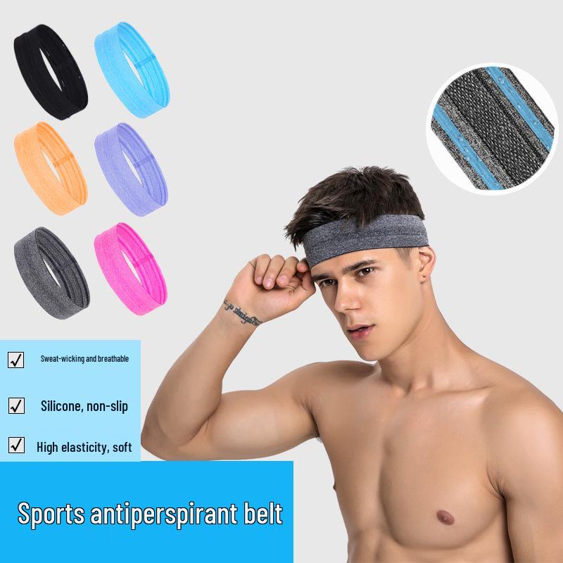 Non-Slip Sweat-Wicking Colorblock Sports Headband for Running, Yoga, and Tennis