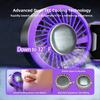 Lightweight Construction Handheld Fan Flexible Folding Design Desktop Fan  Travel Use