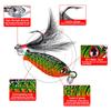4pcs 3cm 5g 4 Color Fishing Bait Vib Tied Feathers Spoon Artificial Fishing Lure For Bass Big Eye
