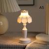 1Pcs Mini Dollhouse Retro Flower Lamp Creative Lily Of The Valley Lotus LED Night Light for DIY Fairy Garden Ornaments