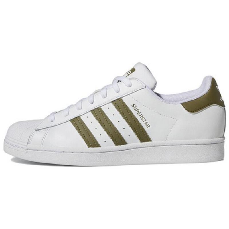 

adidas Superstar White Focus Olive - HP5501 EU 40.5 белый