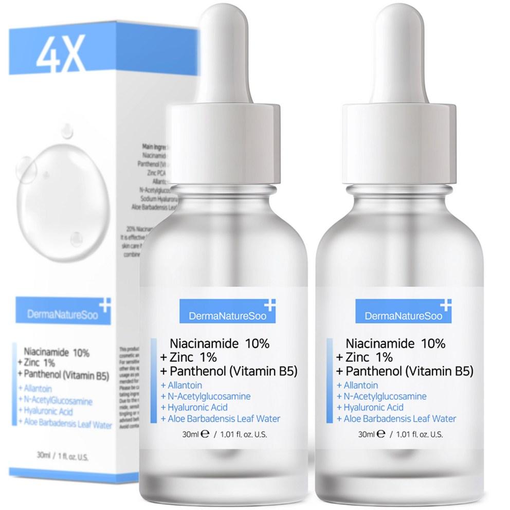 [Derma Nature Su] Niacinamide 10% Zinc Serum, Non-Greasy Formula, 30ml, 2 Pack