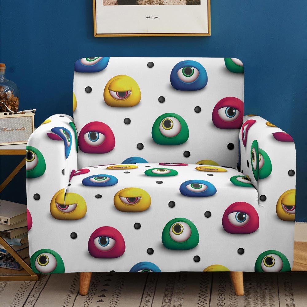 Dust-Proof And Non-Slip Elastic Cartoon Sofa Cover Pad Universal All-Inclusive Multi-Functional 3D Digital Magic Cover