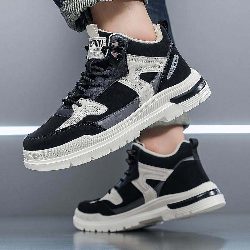 Men's fashion breathable four seasons casual sneakers light soft-sole outdoor speed running shoes students racing sports shoes