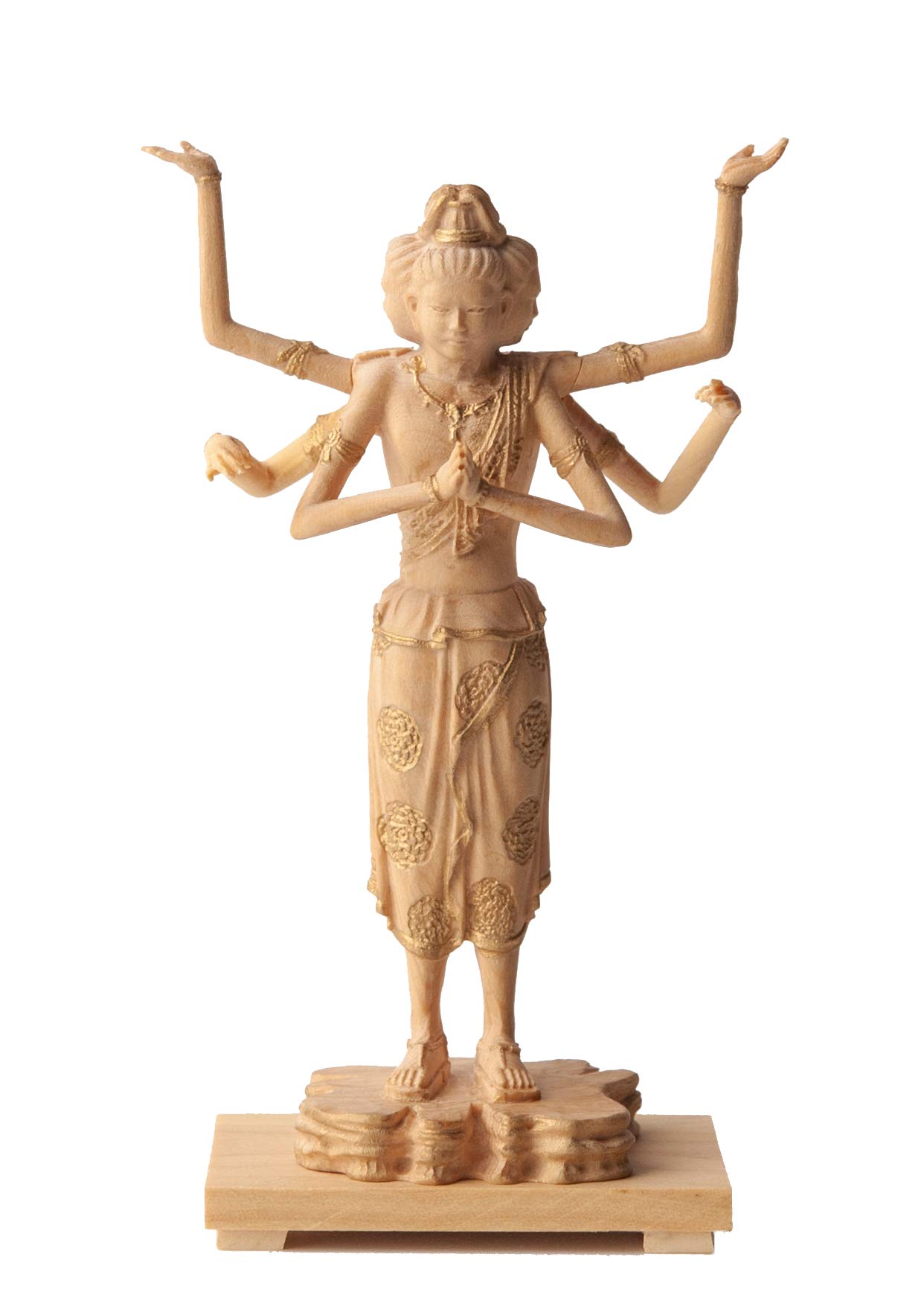 

Крошечный Будда Асура Деревянная резьба Статуя Будды Статуя Будды мир (древесина самшита) - (GSB Асура)