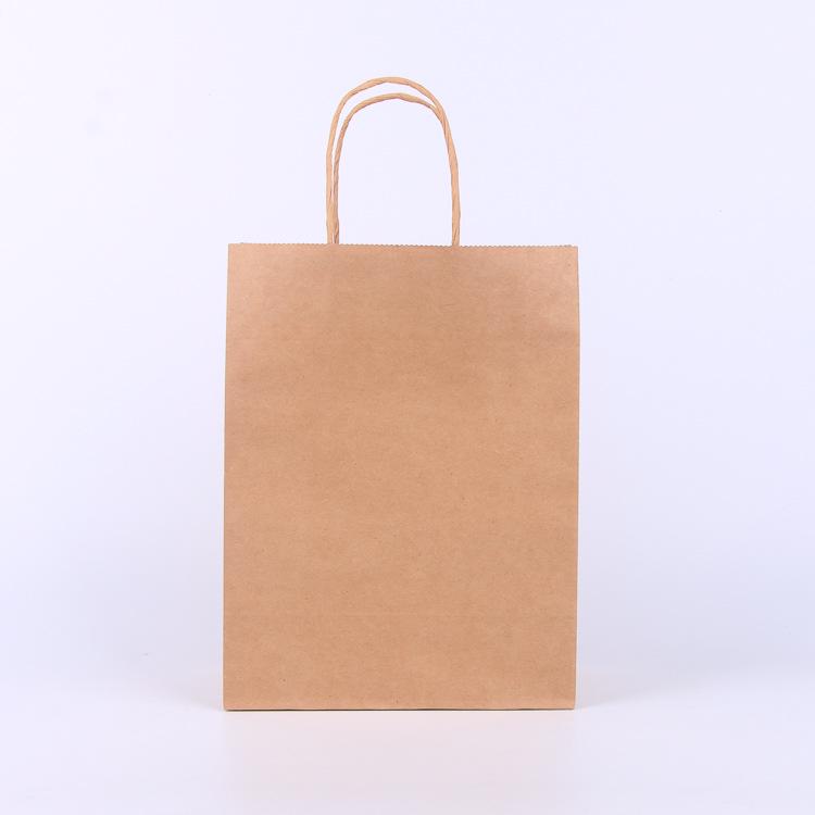 Customizable Kraft Paper Tote - Blank, Logo-Ready Shopping and Takeaway Bag for Restaurants