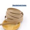 1 cm breiter PU-Leder-Paspelbesatz - 10 mm flaches Band für DIY-Schmuck, Kleidung, Gepäck und Bastelarbeiten
